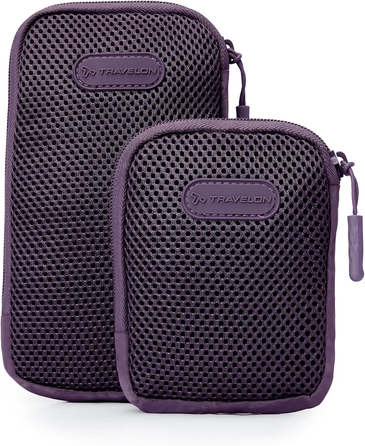 Travelon Packing Intelligence, Pi All Day Set of 2 Accessory Pods, Blackberry, One Size, Pi All Day Set of 2 Accessory Pods
