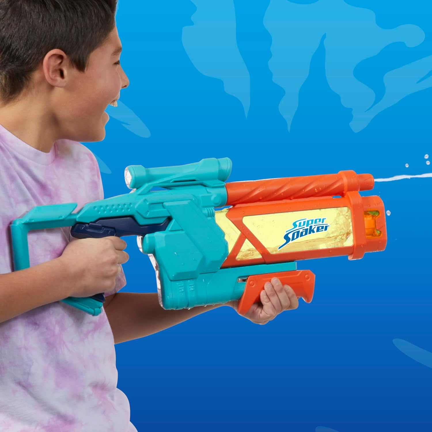 Nerf Super Soaker Mega Dunk-Fill Water Blaster, Easy Instant Fill Tank, Just Dunk & Go, 33.9 Fluid Ounce Tank, Water Toys, Ages 6+ image number 3