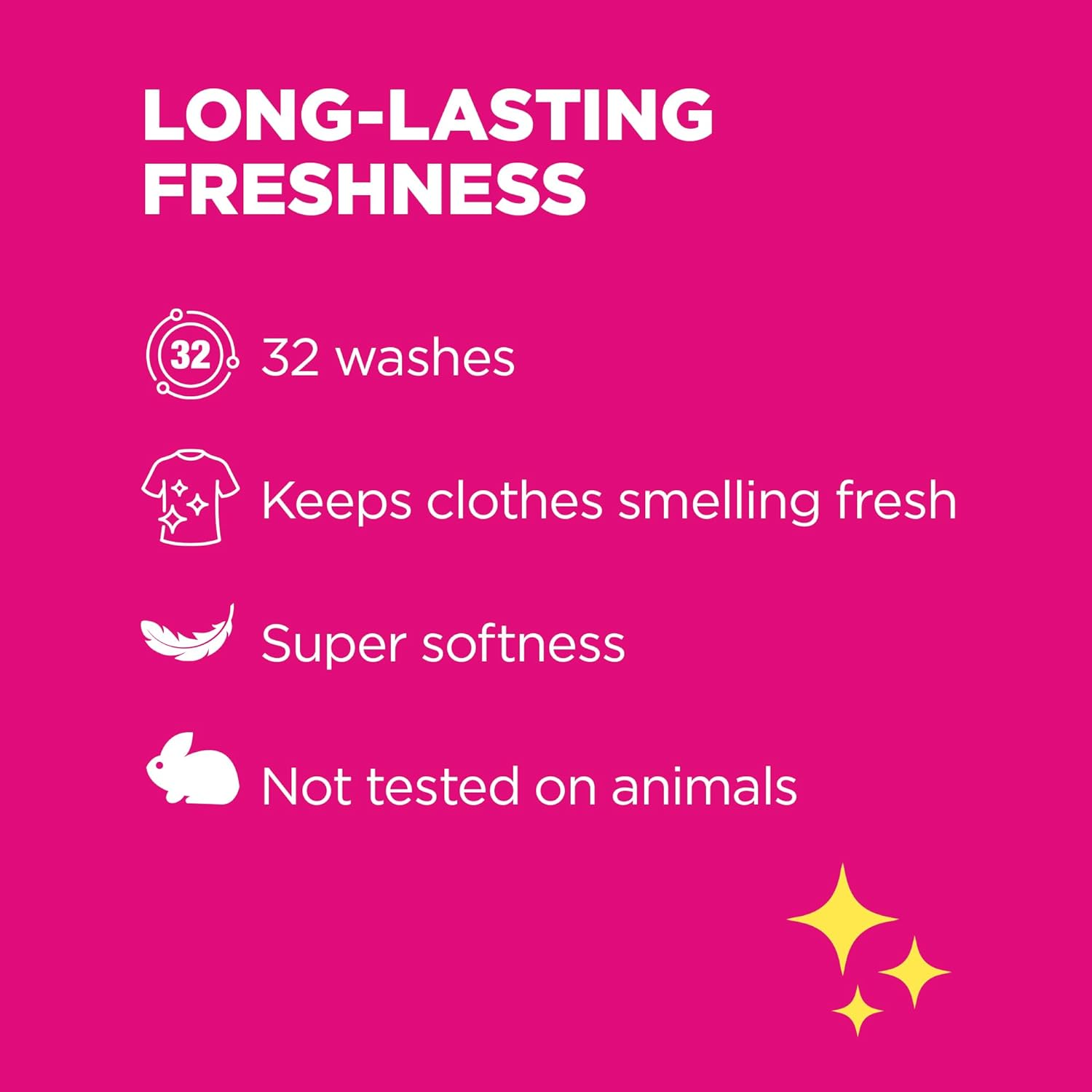 The Pink Stuff Miracle Laundry Fabric Conditioner (960Ml) - Vegan Friendly, Rhubarb Scented Fabric Softener for Soft, Fluffy Clothes image number 3