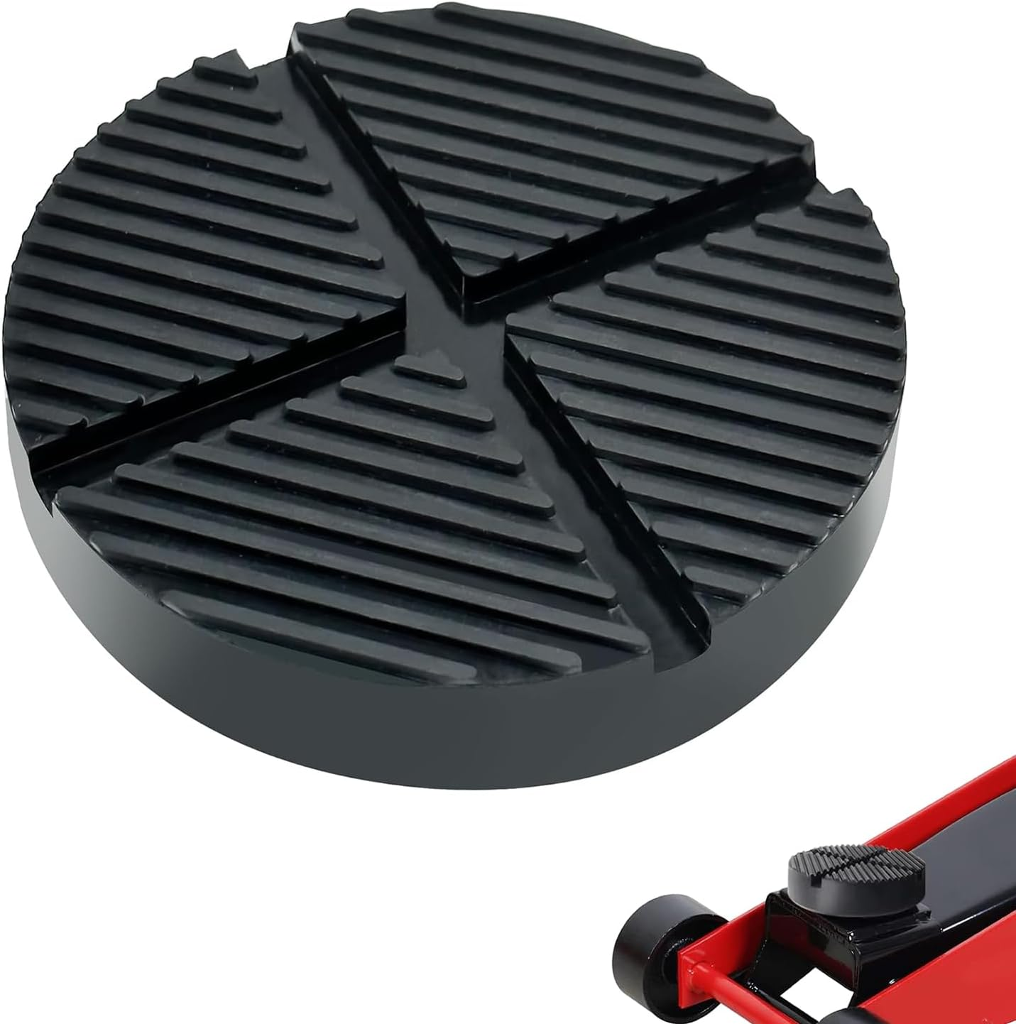 ​Universal Jack Pad - Rubber Jack Pad Adapter with Slot, Non-Slip Pinch Weld and Frame Rail Protector for Floor Jacks, Car Jack Stands, All Cars​ image number 3