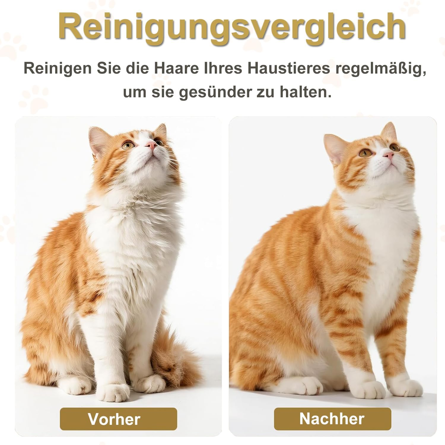 Voarge Pack of 2 Self-Cleaning Flea Comb, Fur Flash Brush Cat, Pet Dog Brush, Hair Remover, Pet Brush, Long Hair and Short Hair, Slicker Brush image number 5