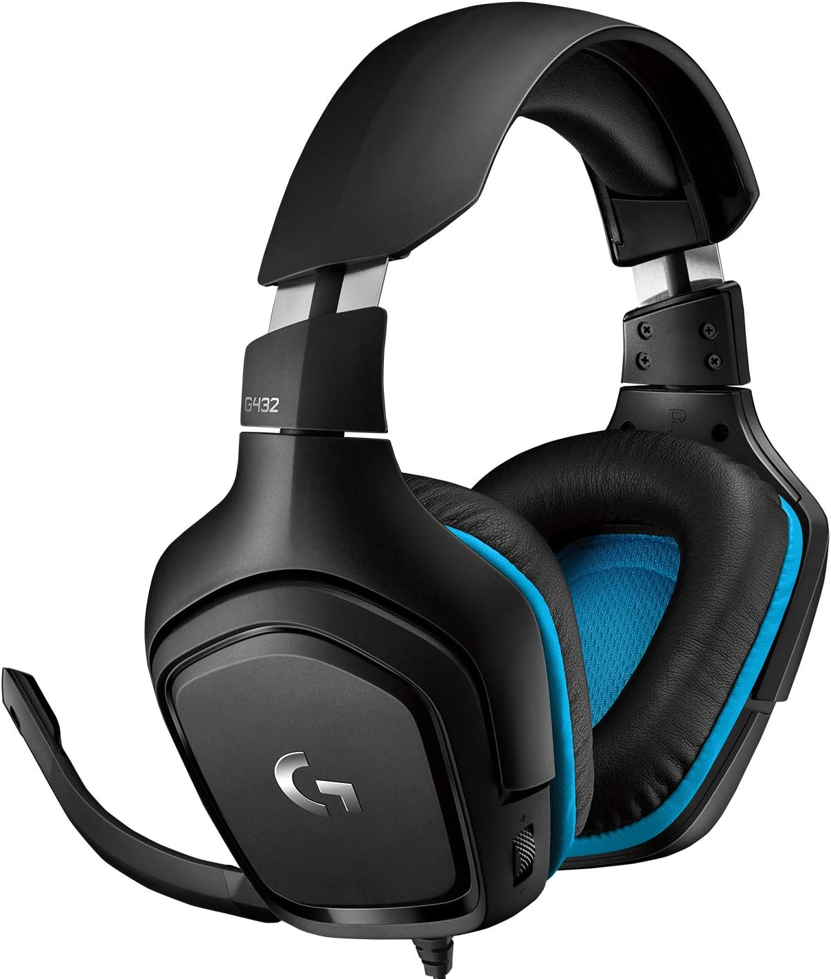 Logitech G432 Wired Gaming Headset, 7.1 Surround Sound, DTS Headphone:X 2.0, 50 Mm Audio Drivers, USB and 3.5 Mm Audio Jack, Flip-To-Mute Mic, Lightweight, Pc/Mac/Xbox One/Ps4/Nintendo Switch - Black image number 3