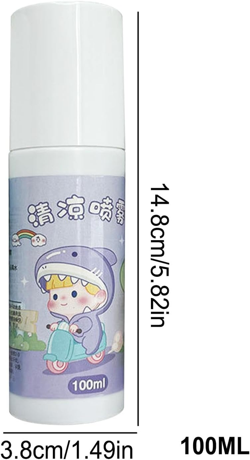 Spray Cooling Agent - Gentle Instant Cool Spray Rapid Cooling Mist Spray - Long-Lasting Cooling Face Spray Soothing Summer Spray for Outdoor Activities image number 6