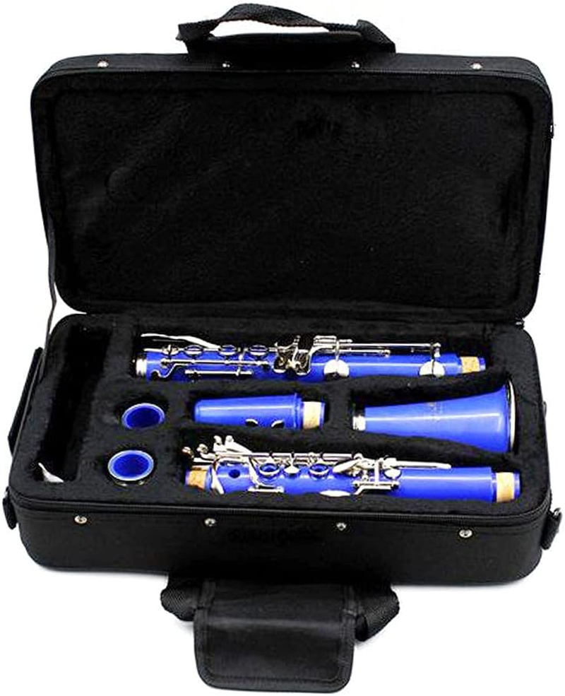 T TOOYFUL Clarinet Case with Adjustable Shoulder Strap, Black, Cotton, B♭ Clarinet, Brass and Woodwind Instruments image number 6