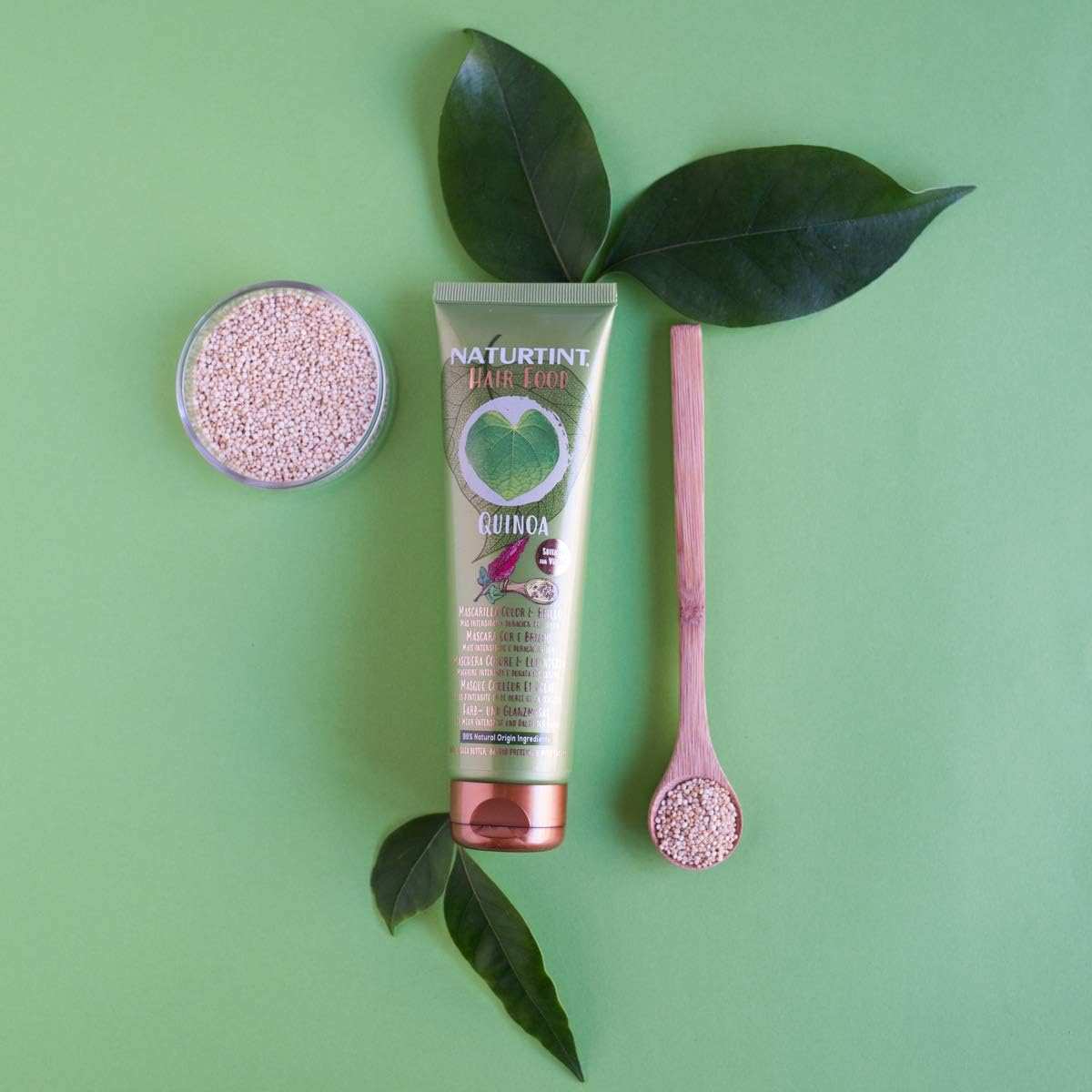 Naturtint Hair Food Quinoa Hair Mask Quinoa Superfood Hair Mask Colour and Shine More Intensity and Colour Time Specially for Colour Treated Hair 99% Natural Ingredients 150 Ml