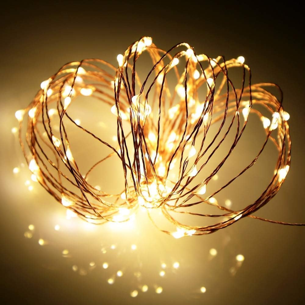 20 LED Star String Lights 10 FT Fairy Christmas Lights Battery Operated for Indoor & Outdoor, Party, Wedding and Holiday Decorations Warm White