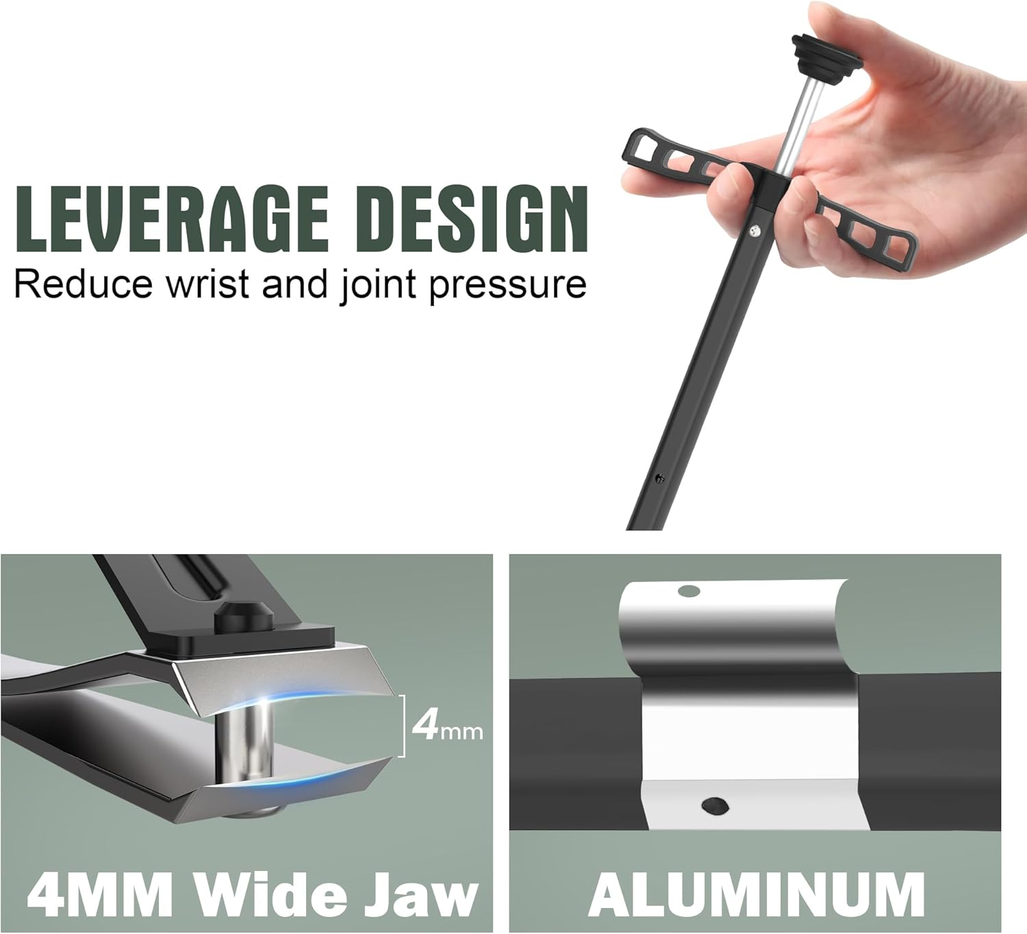 DEPSUNNY Long Handle Toenail Clippers with Magnifier -Wide Jaw & Ergonomic Design for Seniors, Arthritis & Limited Mobility | Heavy-Duty, No-Bend Trimming(40Cm, Black) image number 1