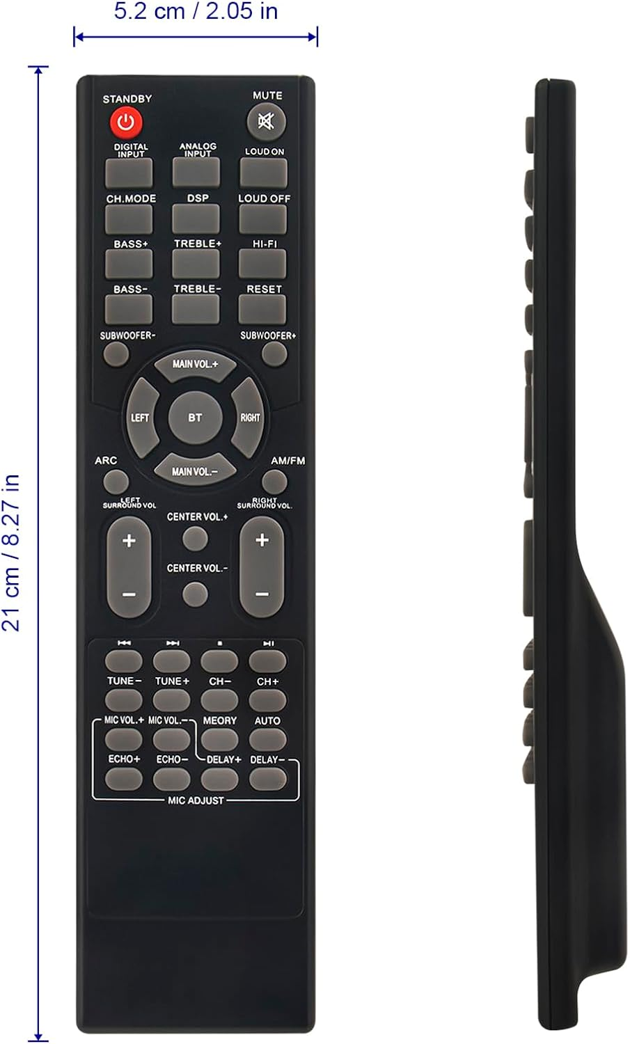 PT694BT Replacement Remote Control Fit for Pyle PT694BT Home Power Amplifier Hi-Fi Stereo AV Home Speaker Subwoofer Sound AV Receiver image number 5