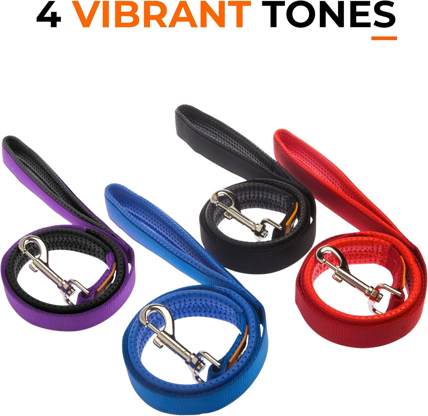 Canny Dog Lead - Lead with Soft Padded Handle and Positional Grip, Designed for Walking, Training and Exercising Your Dog - Blue image number 4