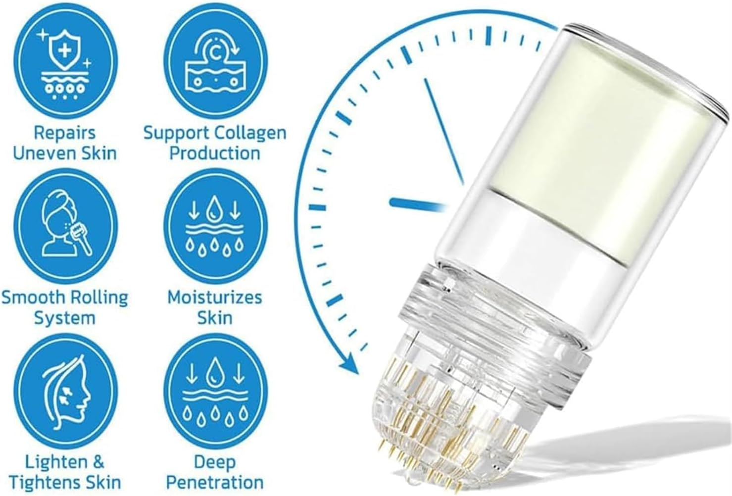 Micro Infusion System for Face,Micro Infusion System for Lips,Facial System with Serum,For All Skin Types
