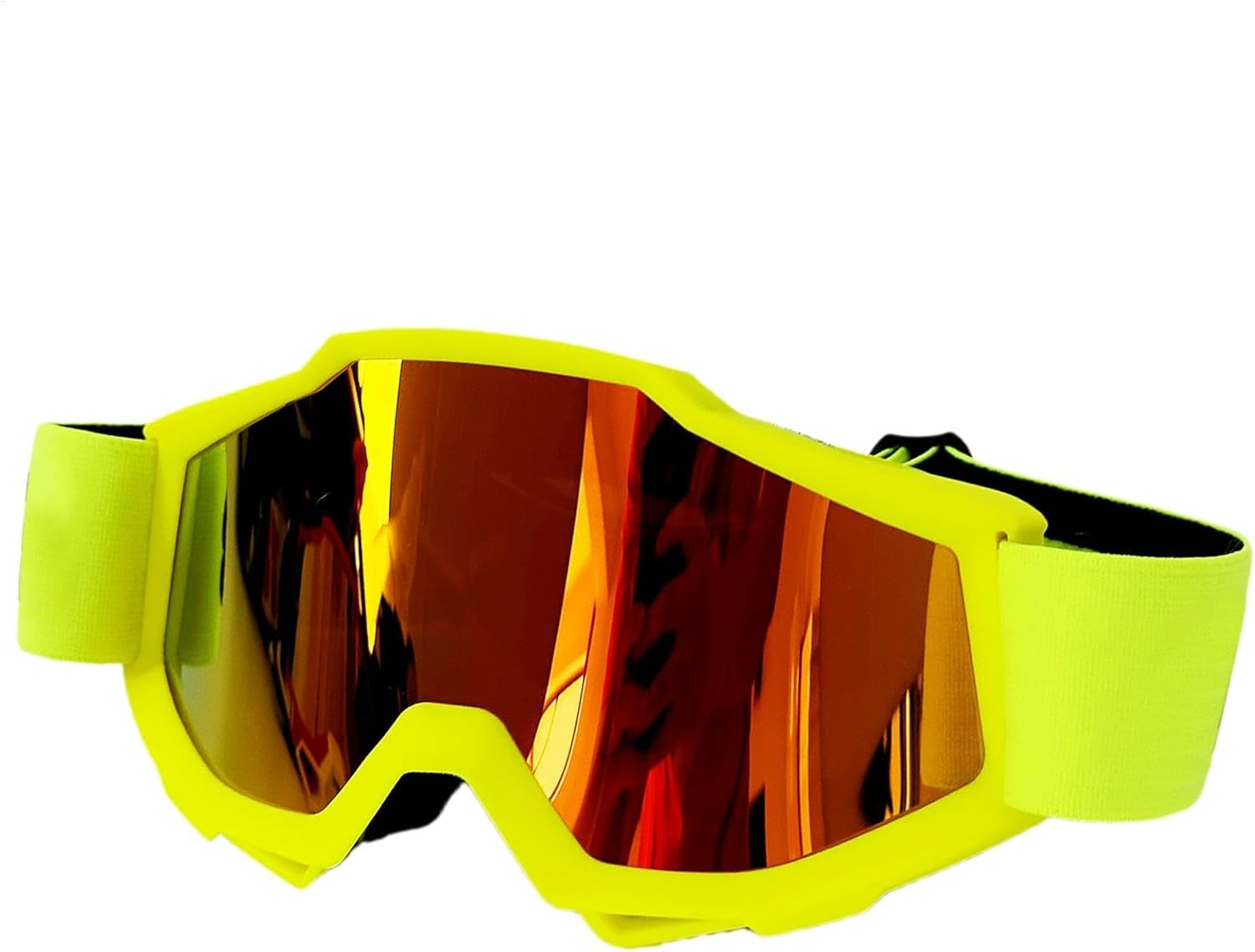 Helmet Goggles, Non-Slip Eyewear for Riders, Dirtbike Goggles Anti-Fog ATV Goggles Sponge Padding Dustproof Eyewear for Adults Outdoor Activities