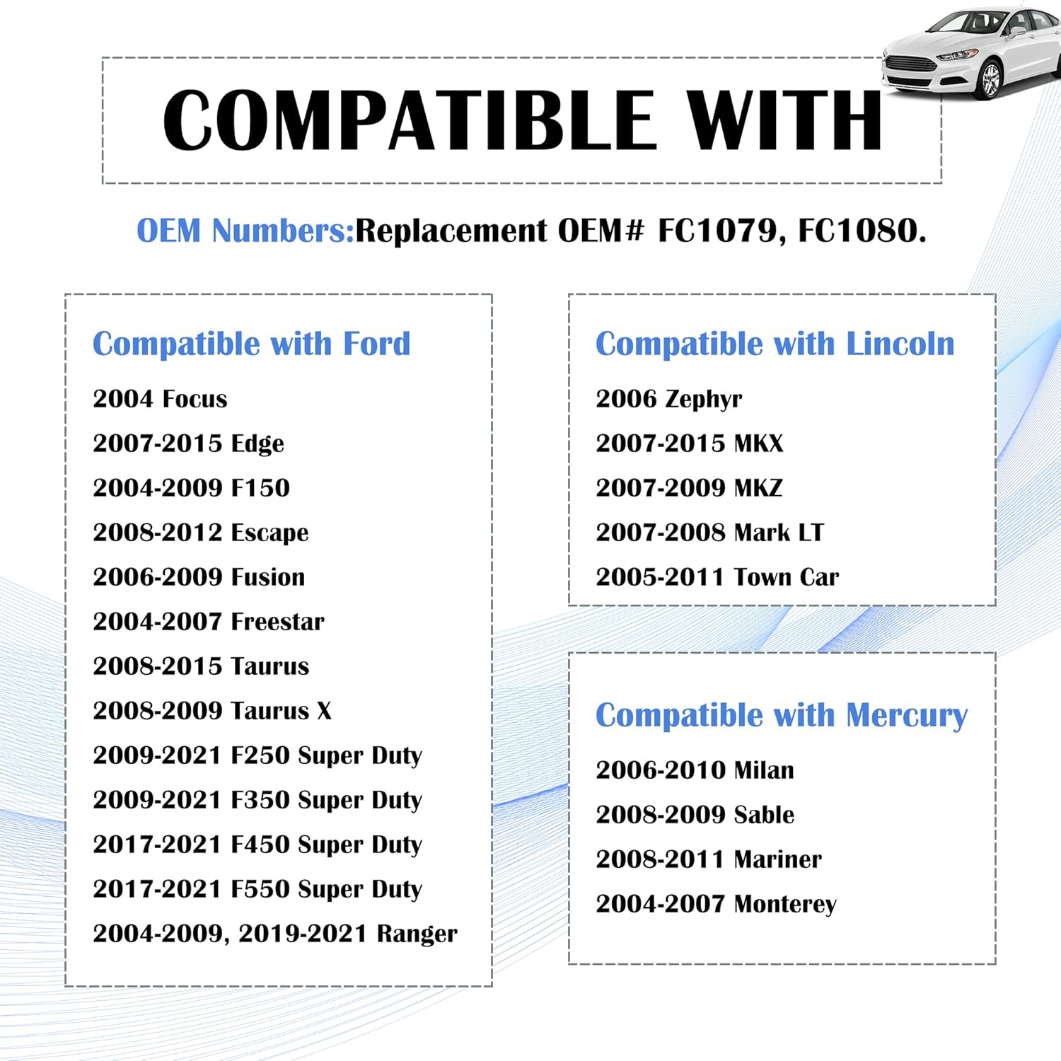 Gas Cap Replacement OEM#FC1079 Fc1080,Fuel Cap Compatible with Ford Ranger,Lincoln MKX Mkz,Mercury Monterey,Standard Automotive Replacement Fuel Tank Caps Car Accessories image number 4