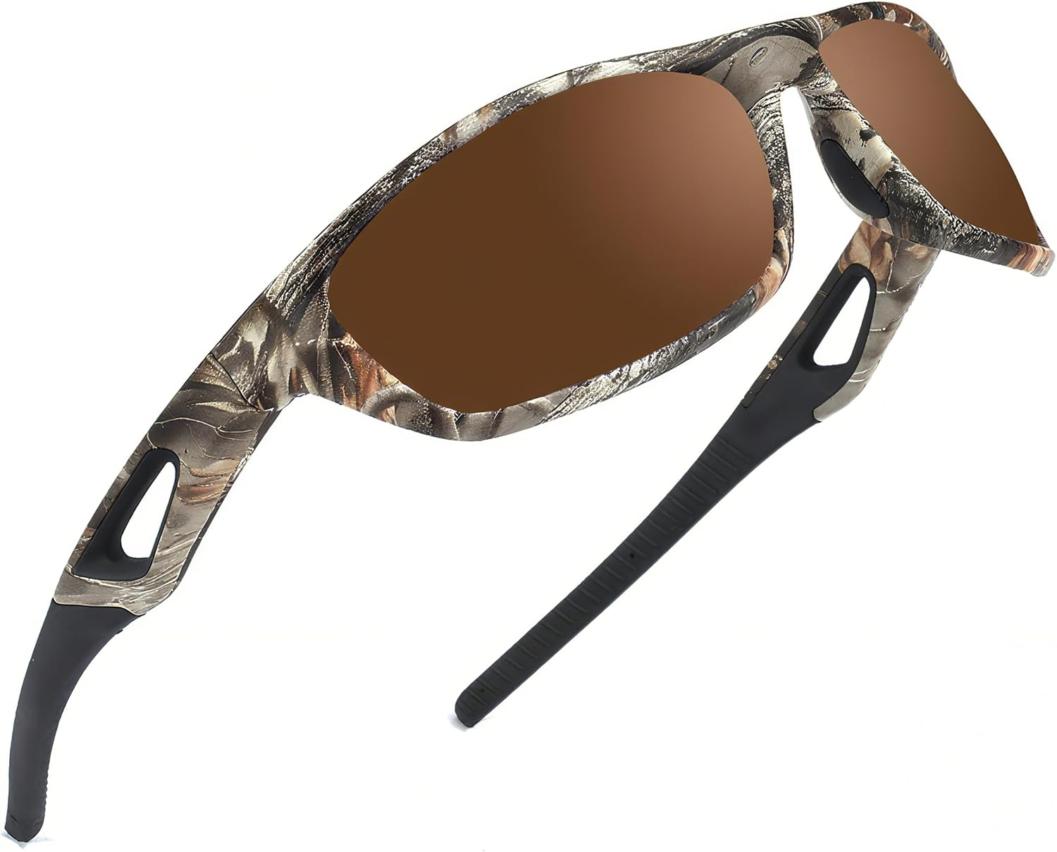 Polarized Sport Sunglasses for Men and Women,Ideal for Driving Fishing Cycling and Running,Uv Protection EMS-TR90 Frame