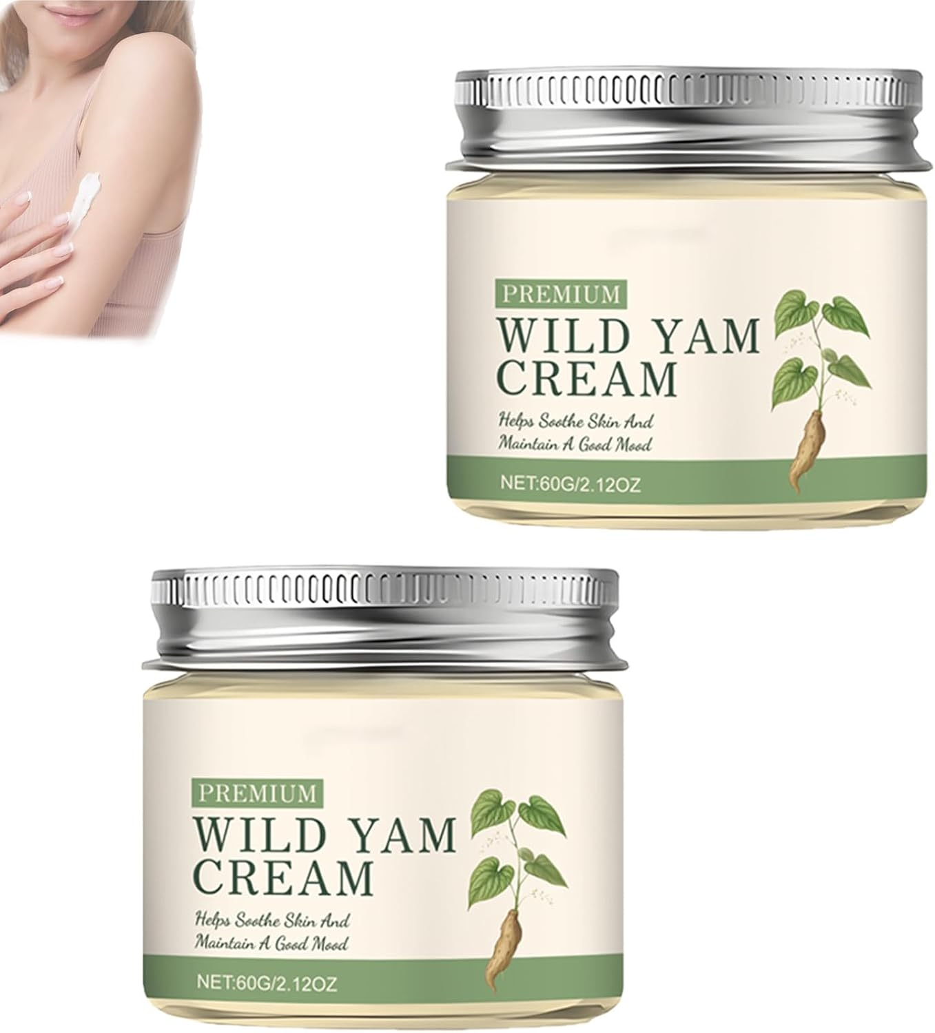 Yam Cream,Body Creams for Wo/Men,Natural Organic Balancing Cre/Am,Moisturizing Skincare Women,Moisturizing Body Lotion,Gentle and Suitable All Skin Types (1 PCS)