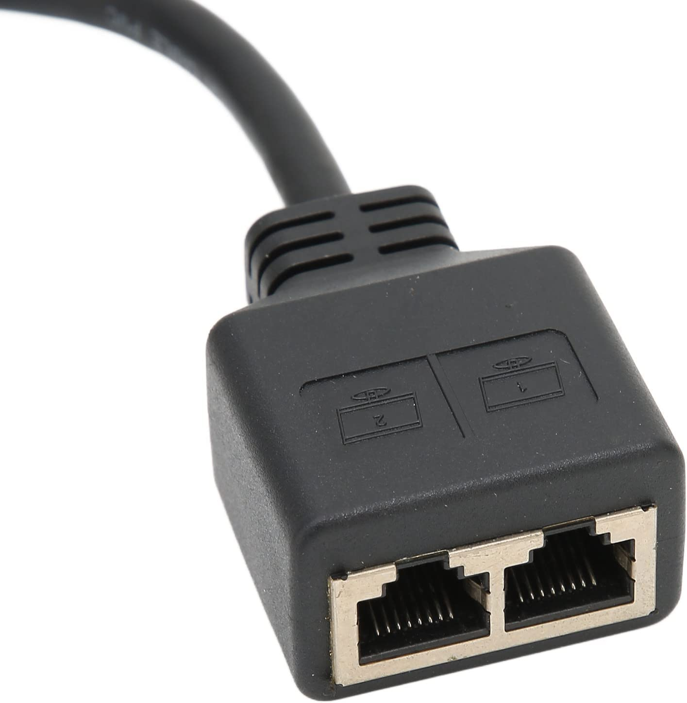 RJ45 Network Ethernet Splitter 1 to 2 Port, RJ45 1 Male to 2 Female LAN Ethernet Splitter, Suitable Super Cat5, Cat5E, Cat6, Cat7 LAN Ethernet Socket Connector Adapter image number 5