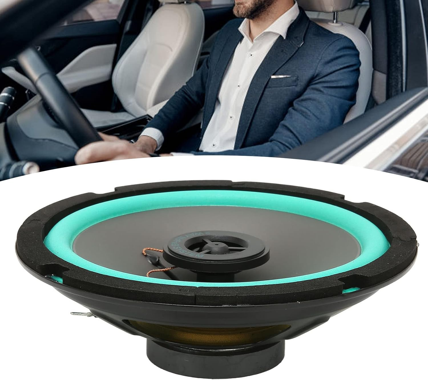 Car Speakers, 6.5In 160W Midrange Car Loudspeaker, External Magnetic, 2 Way Coaxial Stereo Audio Door Speakers for Car Audio Systems, Car Tuning Accessories image number 6