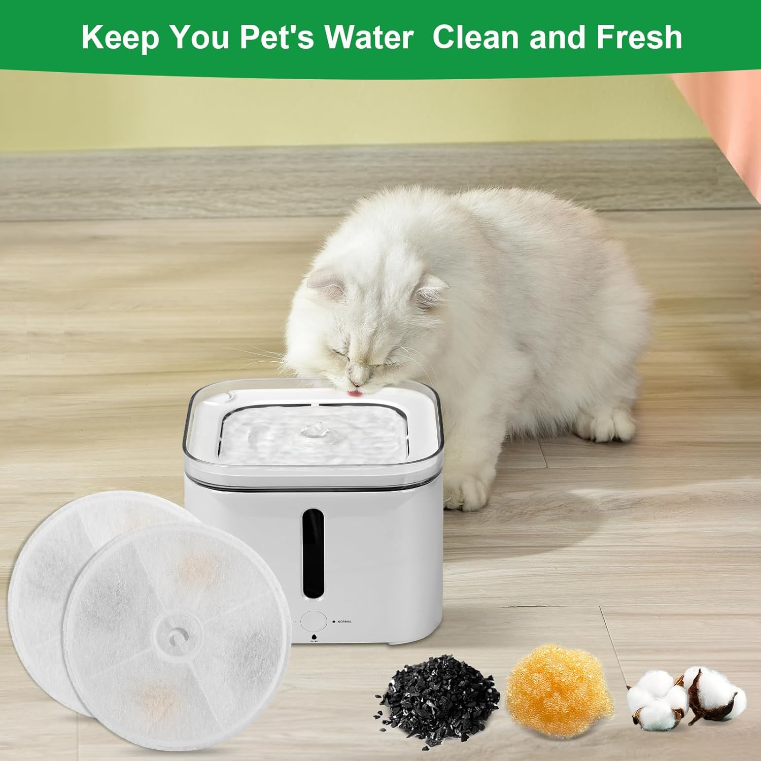 Upgraded Filter Units 3.0 for PET Cat Water Fountains E Versweet 2S/3/3 Pro,E Versweet Solo/Solo SE, Replacement Filters (10 Pcs) image number 3