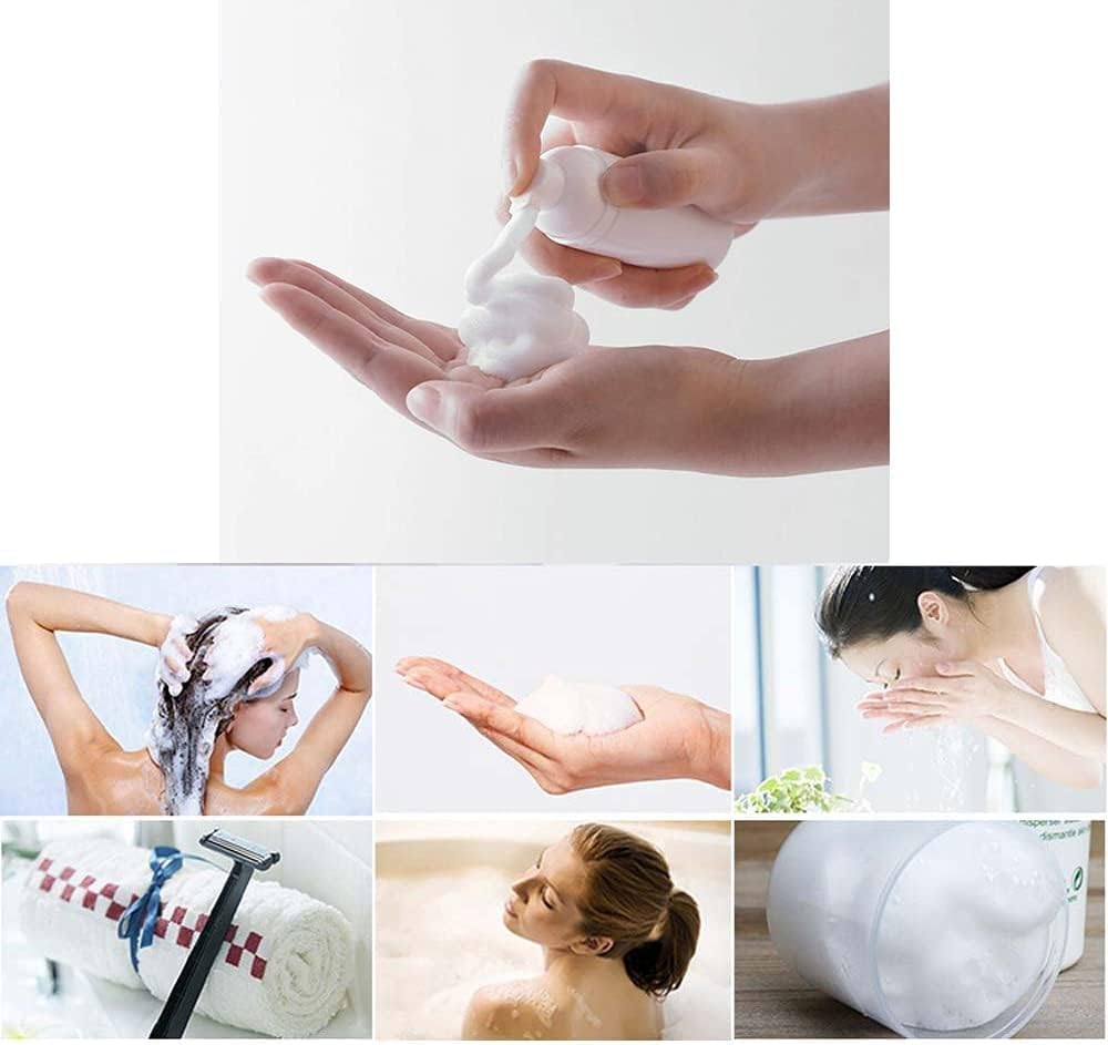 30Ml Mini Travel Size Foam Pump Bottle, White Empty Plastic Foaming Soap Bottles, Soap Pump Dispenser, for Cleaning, Travel, Cosmetics (5 Pieces)