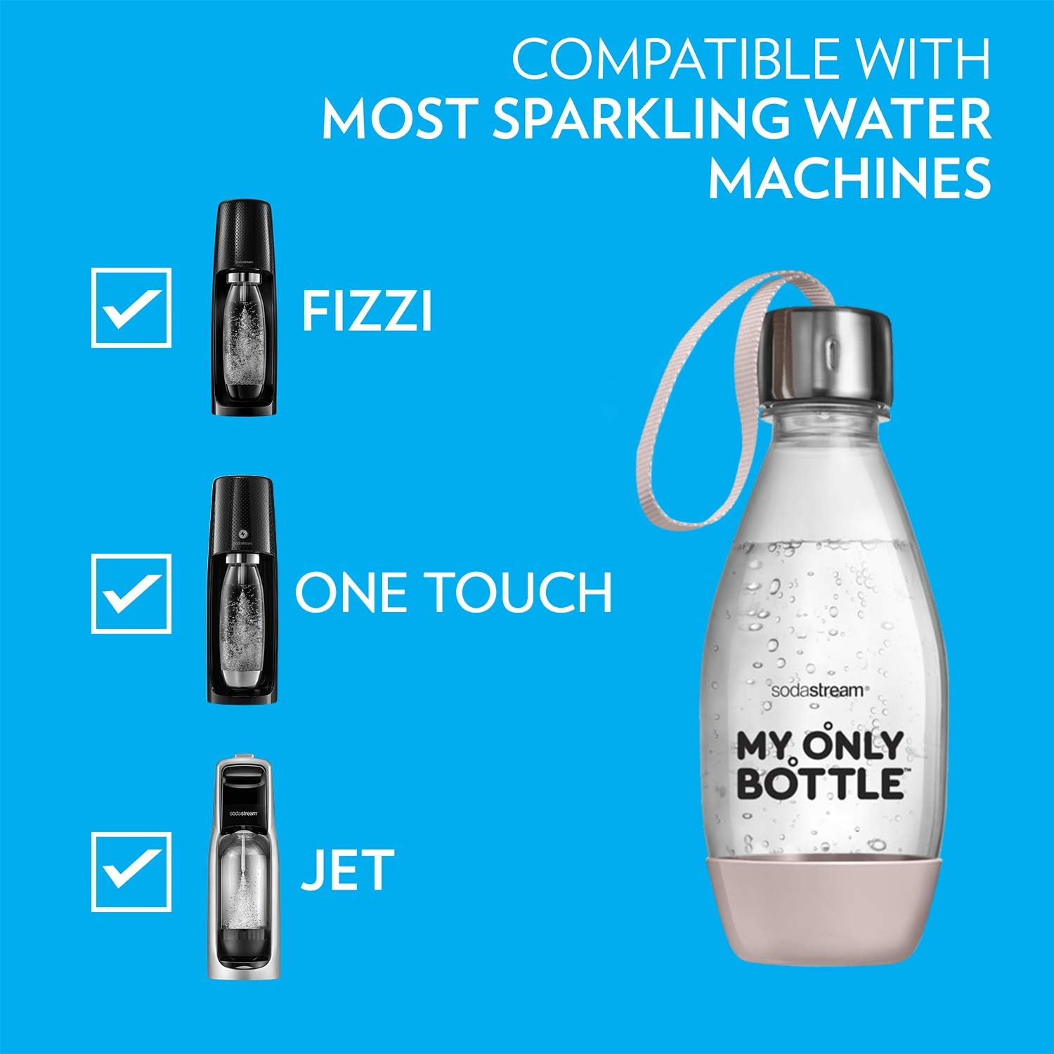 Sodastream 0.5 Liter My Only Bottle Pink - Black image number 2