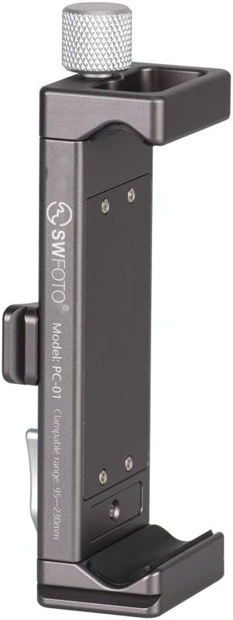 Sunwayfoto PC-01 Arca / RRS Compatible Tablet / Smartphone Holder 95Mm to 230Mm Clamp Mount Tripod Mount image number 6