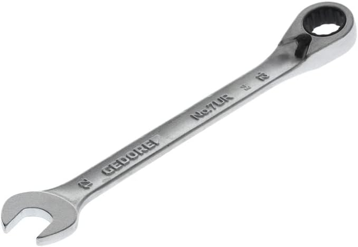 Gedore 10 Mm UD Profiles Open-End Wrench with Reversible Ring Ratchet, 160 Mm Length X 23 Mm Width X 7.7 Mm Height image number 6