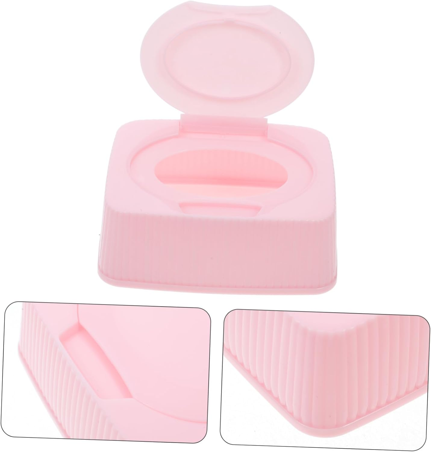 Wet Wipes Storage Box Pink Wipes Dispenser for Nursery Storage Organization image number 6