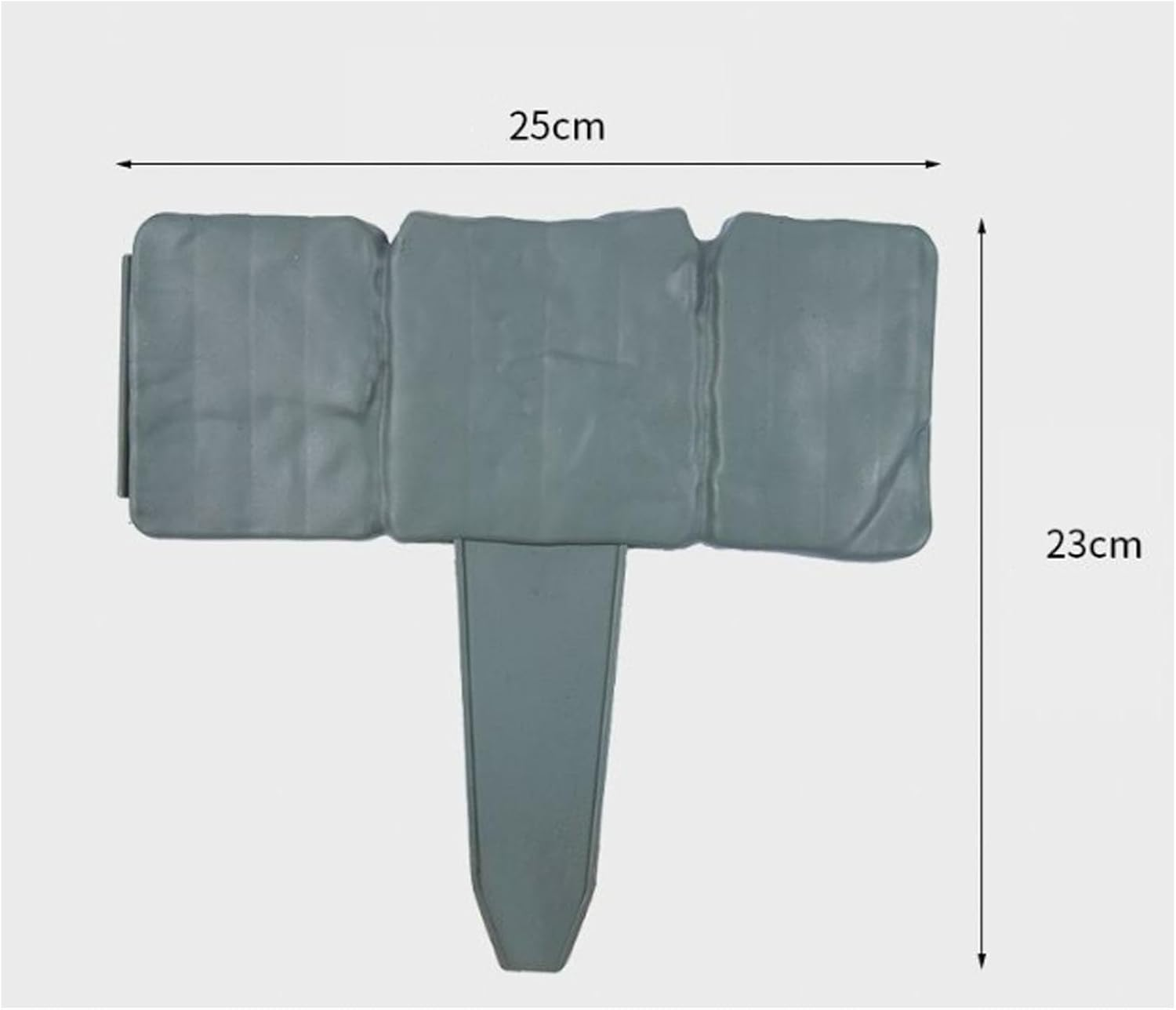 20PCS Plastic Garden Edging Border, 25Cm Stone Effect Garden Lawn Edging, Garden Partition for Flower Pot Plant, Decorative Outdoor Fence for Outdoor Patio Balcony Yard Landscaping (Grey) image number 3