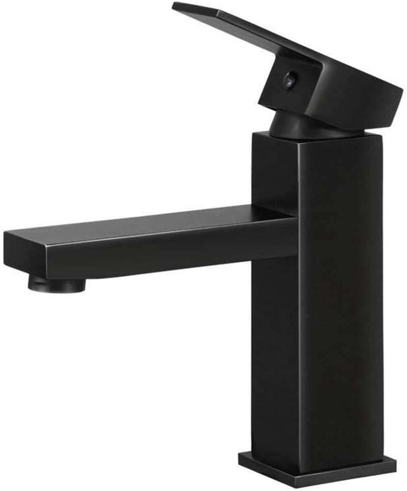 Cefito Basin Mixer Tap, 6L/Min Bathroom Taps Filter Swivel Brass Faucet Kitchen Sink Water Faucets Spray Head Bath Fixtures Home Laundry Vanity Improvement, Hot and Cold Switch Black image number 4