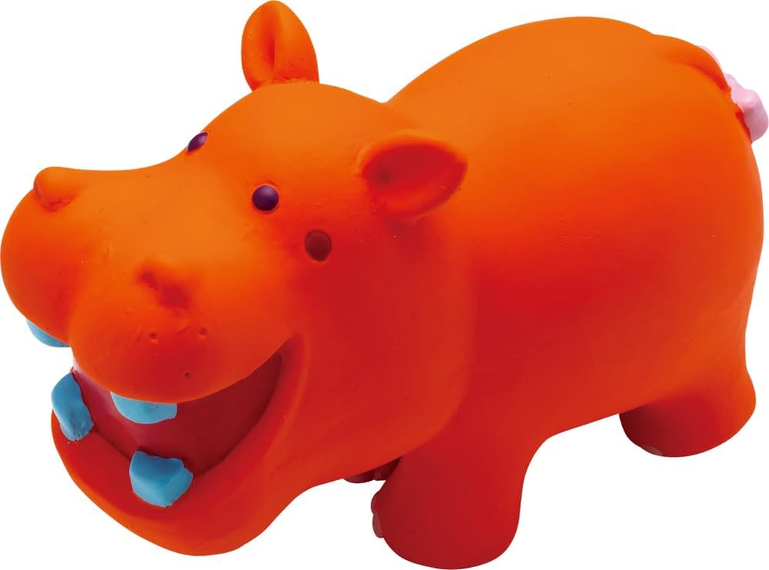 Doggyman Latex Toy I Love Peepy Aqua Cabaella Orange Dog Toy image number 2