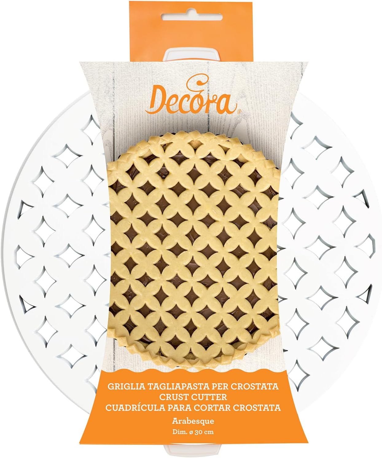 DECORA Arabesque Crust Cutter, White, 30 X 30 X 3 Cm image number 1