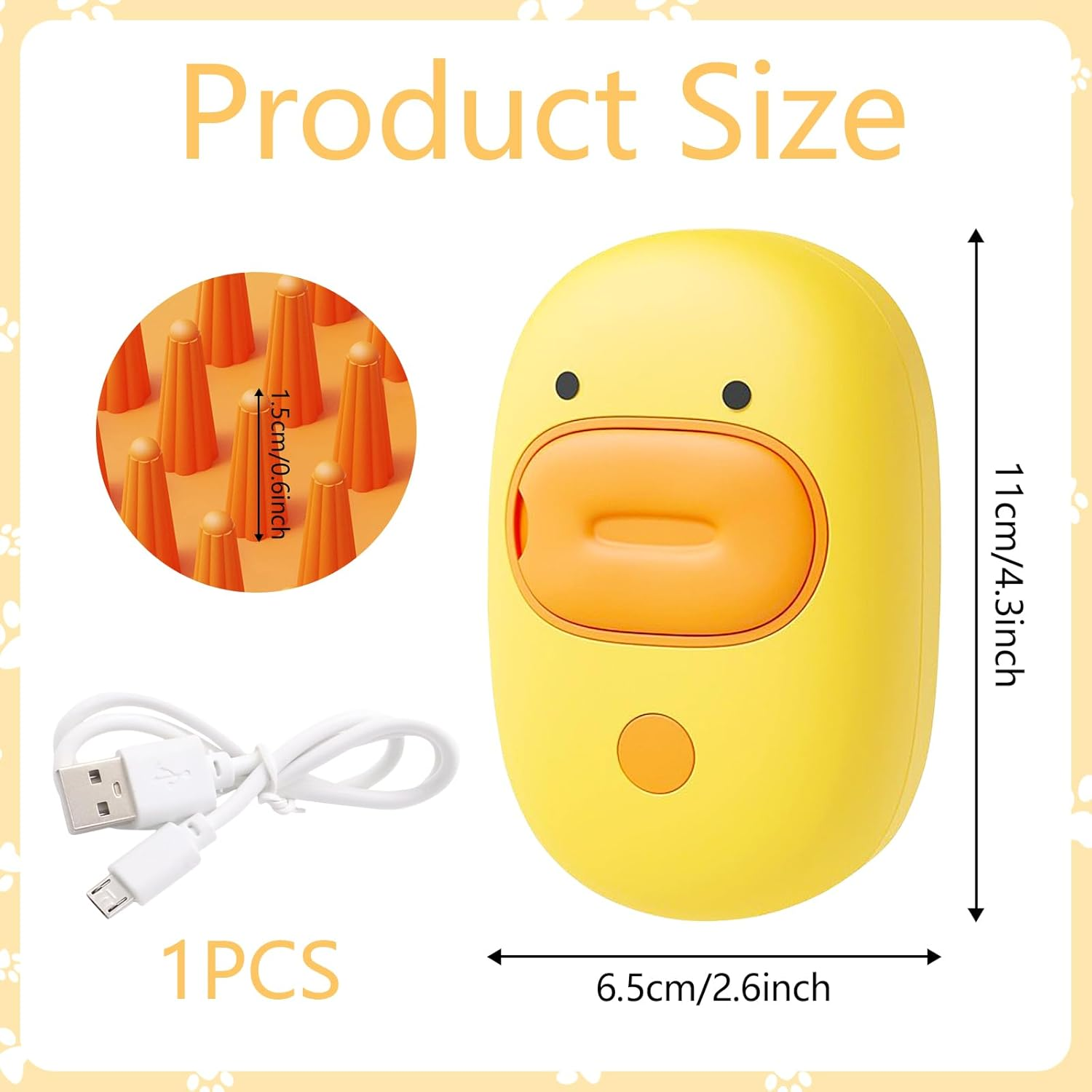 Steamy Cat Brush, Cat Steamy Brush 3-In-1 Cat Steam Brush, Cat Brush with Steam, Steam Cat Hair Brush, Cat Care Brush, Pet Hair Removal Comb for Cat Dog image number 5