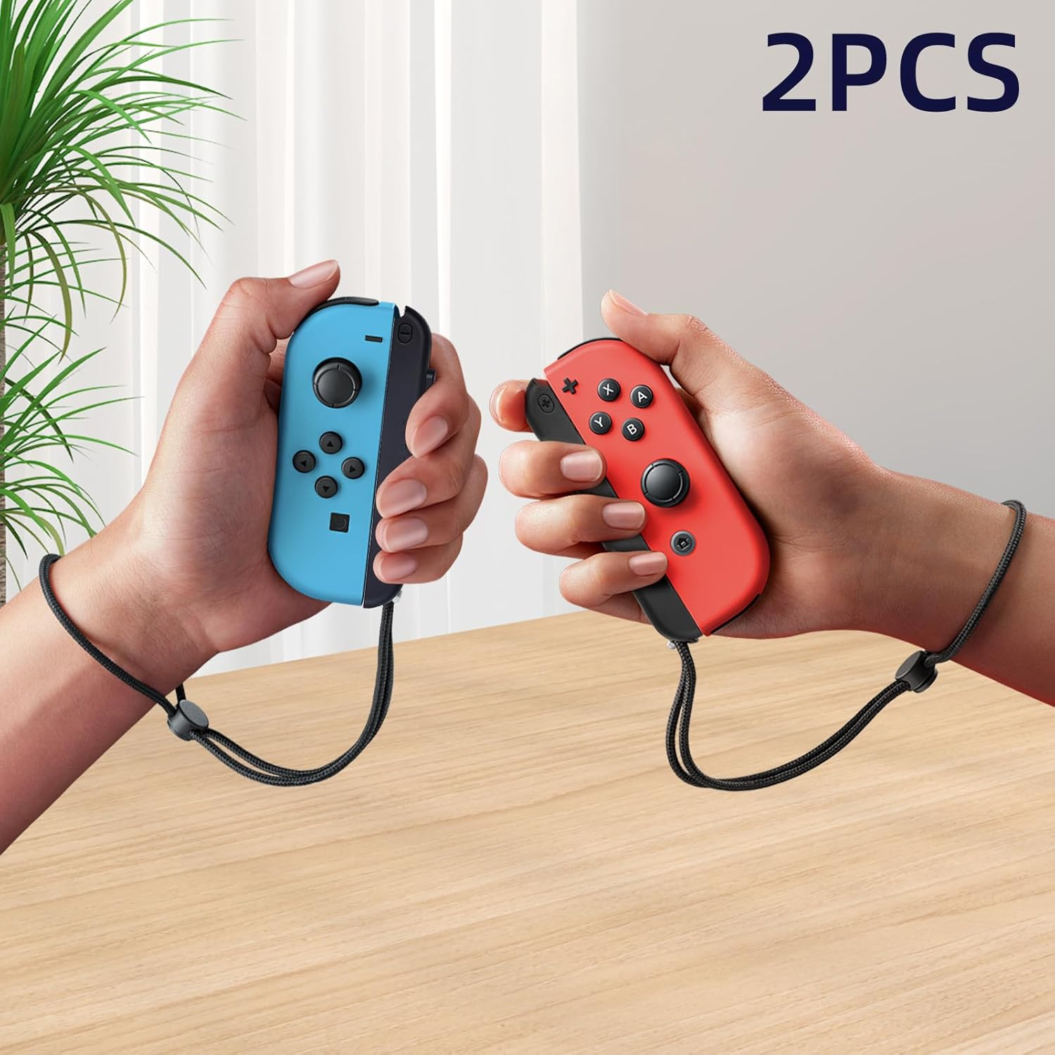 Wrist Strap Controller, 2 Pcs Adjustable Controller Straps Game Controller Wrist Strap Lanyard Replacement Parts for Joypad image number 2