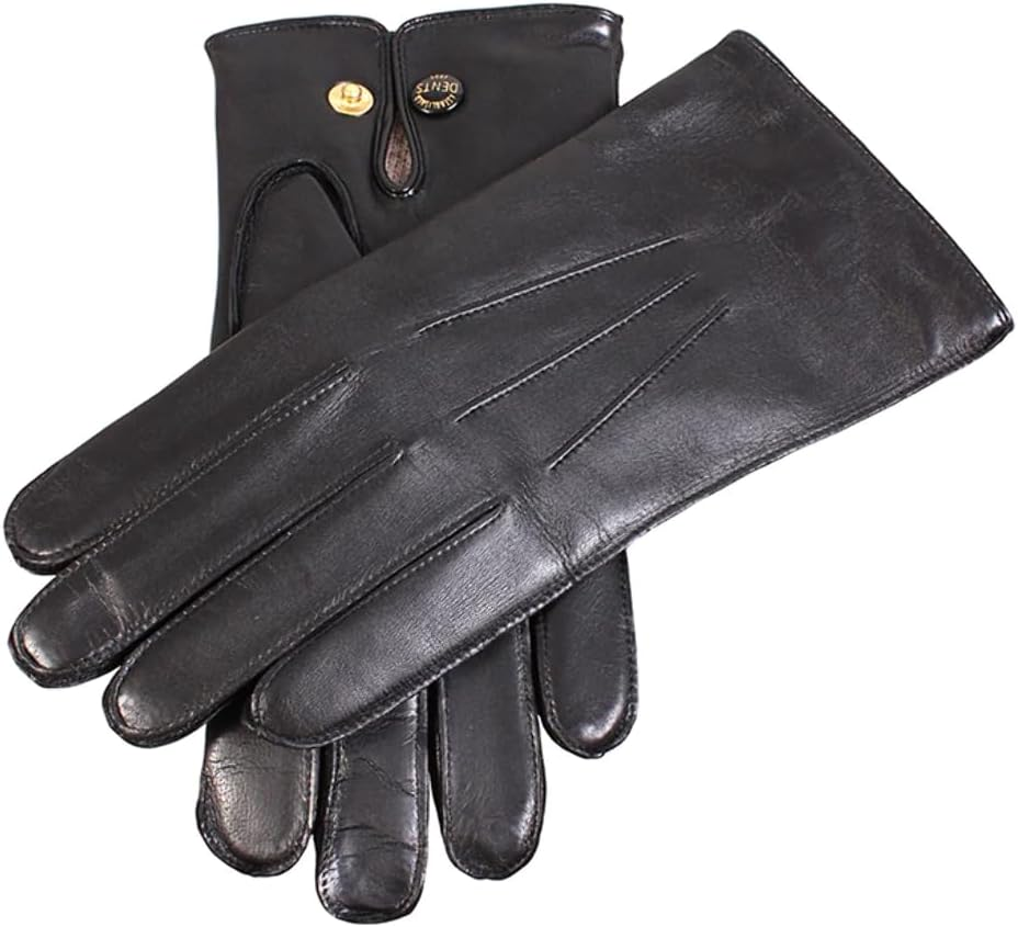 Dents Men'S Classic Leather Gloves with Wool Lining, English Tan, Size 9 image number 1