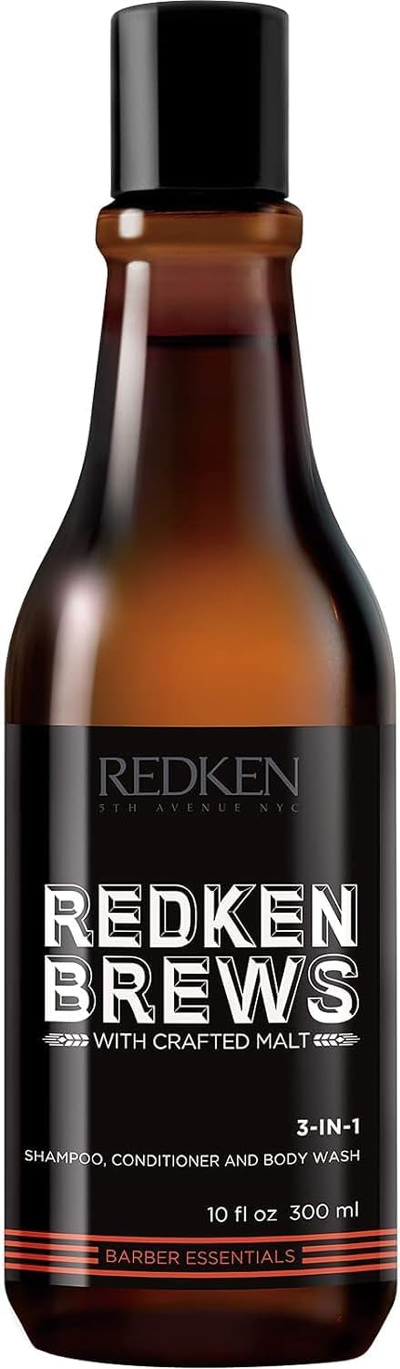 Redken Brews 3-In-1 Shampoo, Conditioner and Body Wash for Men, 300 Milliliter image number 4