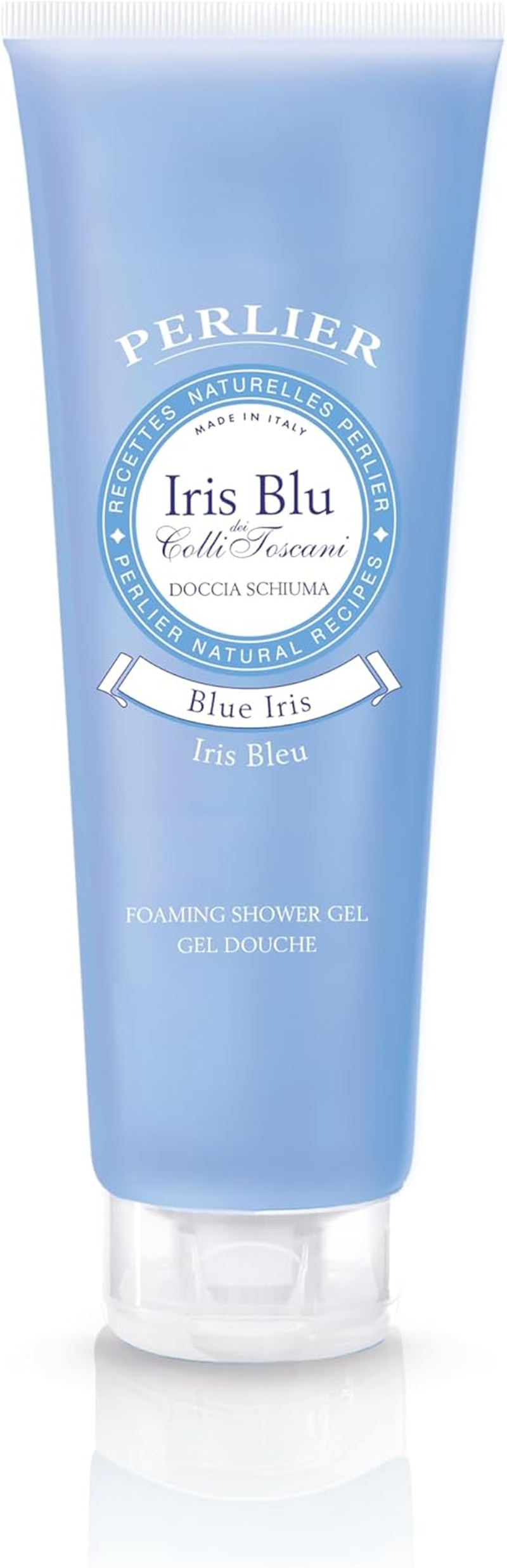 Perlier: "Iris Blu" Shower Foam, Blue Iris Scent - 8.4 Fluid Ounces (250Ml) Tube [ Italian Import ] image number 3