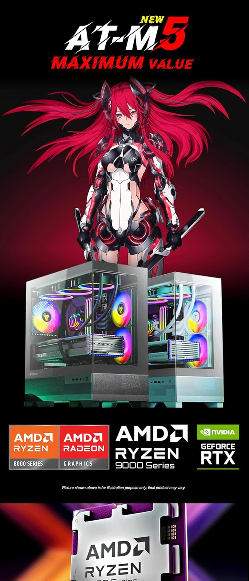 At-M5 | AMD R5 8500G | 32GB | 512GB | 740M | MAX Value RGB Gaming PC image number 6