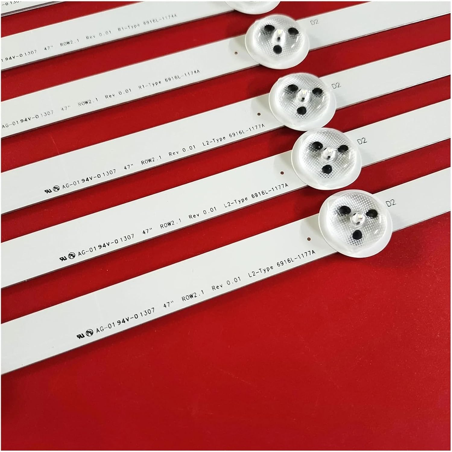 LED Backlight Strip for L-G 47" TV 47LN5708-ZA 47LN570R-ZA 47LN5400 47LA620S 47LN570S 47LN575S 6916L-1177A image number 4