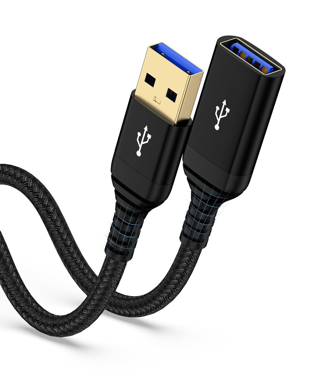 USB Extension Cable, USB 3.0 Male to Female Extender &ndash; Fast Data Transfer Cable for PC, Webcam, Printer, USB Keyboard, Flash Hard Drive, Camera, Controller (Type a to A, 6Ft) image number 3