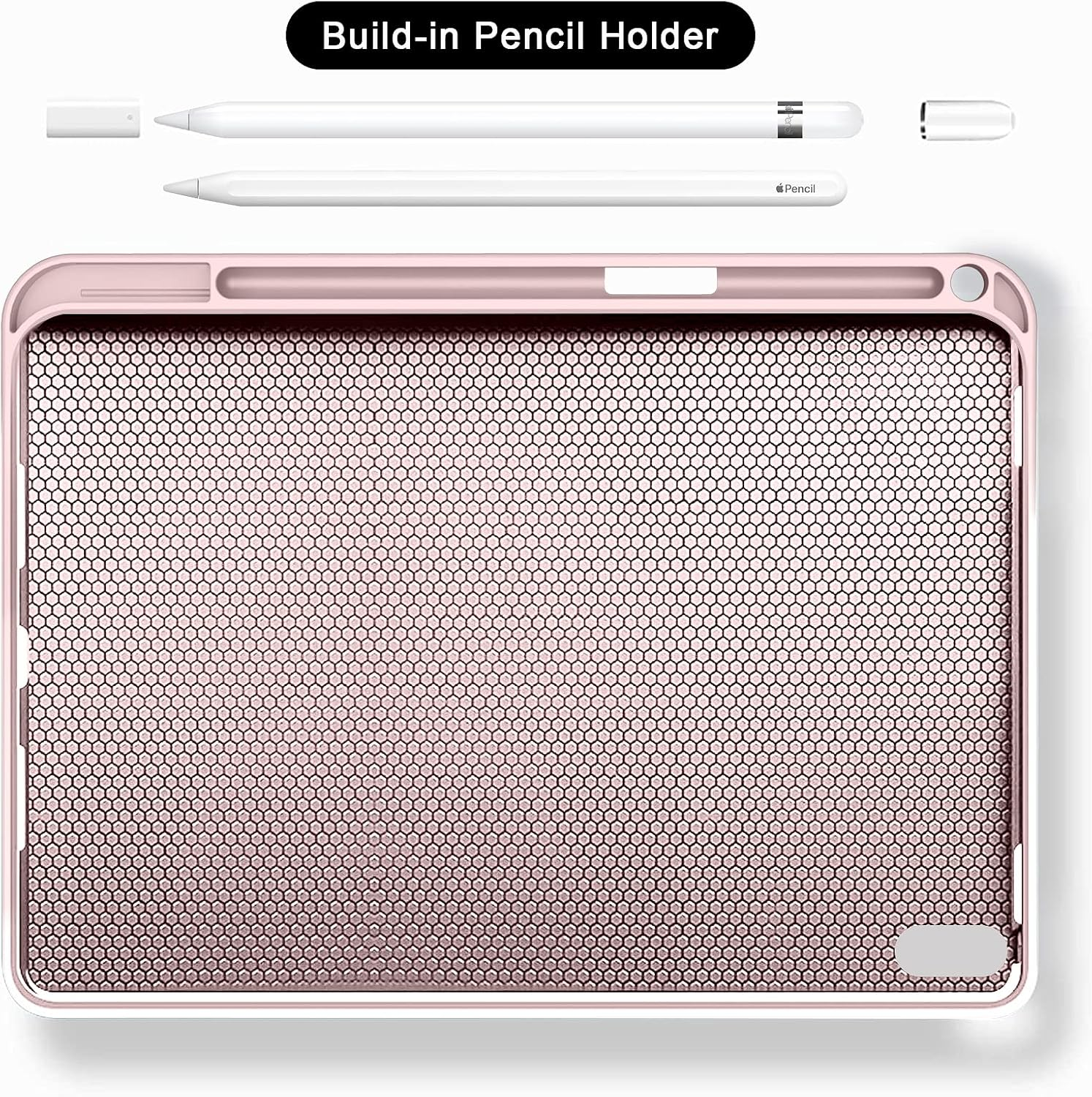 ZKTUYU for Ipad 11Th 10Th Generation Keyboard Case A16 2025 2022 11 Inch / 10.9 Inch with Pencil Holder, Magnetic Detachable Wireless Bluetooth Folio Stand Rechargeable Keyboard Cover, Pink - Grey image number 2