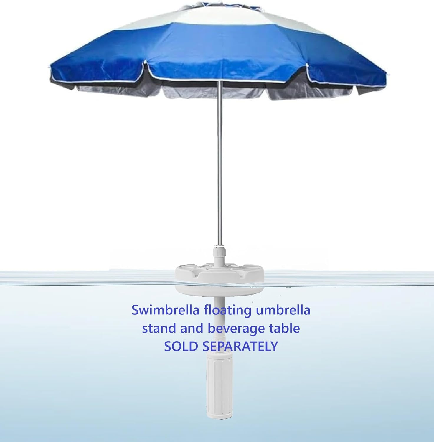 Ultra-Light 3Lb-9Oz Umbrella Shade 7Ft Diameter Table Umbrella. Only Works with Our Floating Pool Umbrella Table. FLOATING TABLE SOLD SEPARATELY! image number 1
