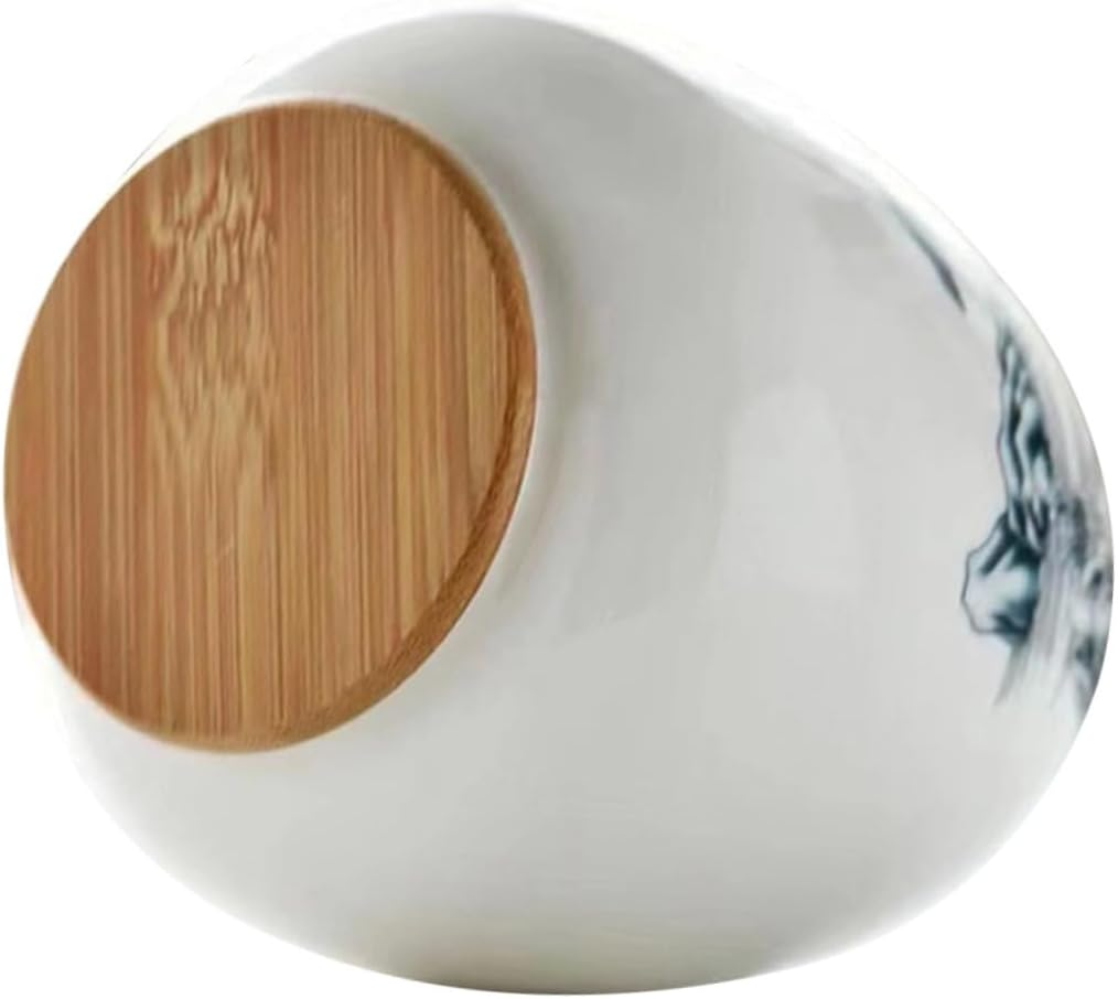 SHOWERORO Tea Canister for Loose Tea Storage Airtight Dried Fruit Organizer for Home Office and Restaurant Decor image number 5