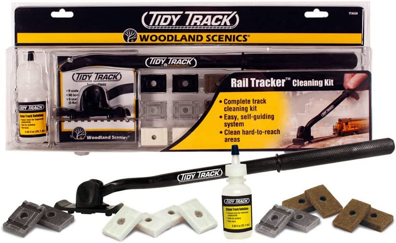 Woodland Scenics TT4550 Tidy Track Rail Tracker Cleaning Kit WOOU4550 image number 1