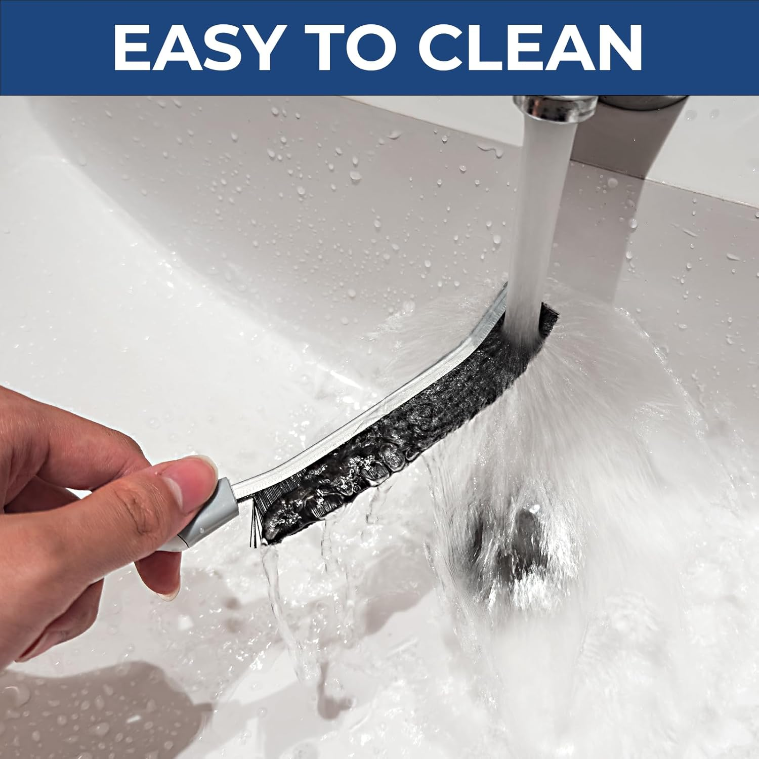 Cleangor Crevice Cleaning Brushes, Scrub Brush Tool for Hard to Reach Tight Spaces, Home Essentials Cleaning Supplies for Shower, Bathroom, Kitchen, Toilet，Window (2, White) image number 1