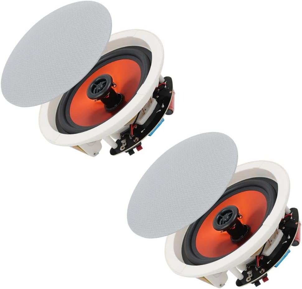 Maro Bluetooth in Ceiling Speakers, 6.5 Inches Flush Mount in Wall in Ceiling Ambient Speaker, 2-Way Universal Home Speaker, 1 Pair image number 5