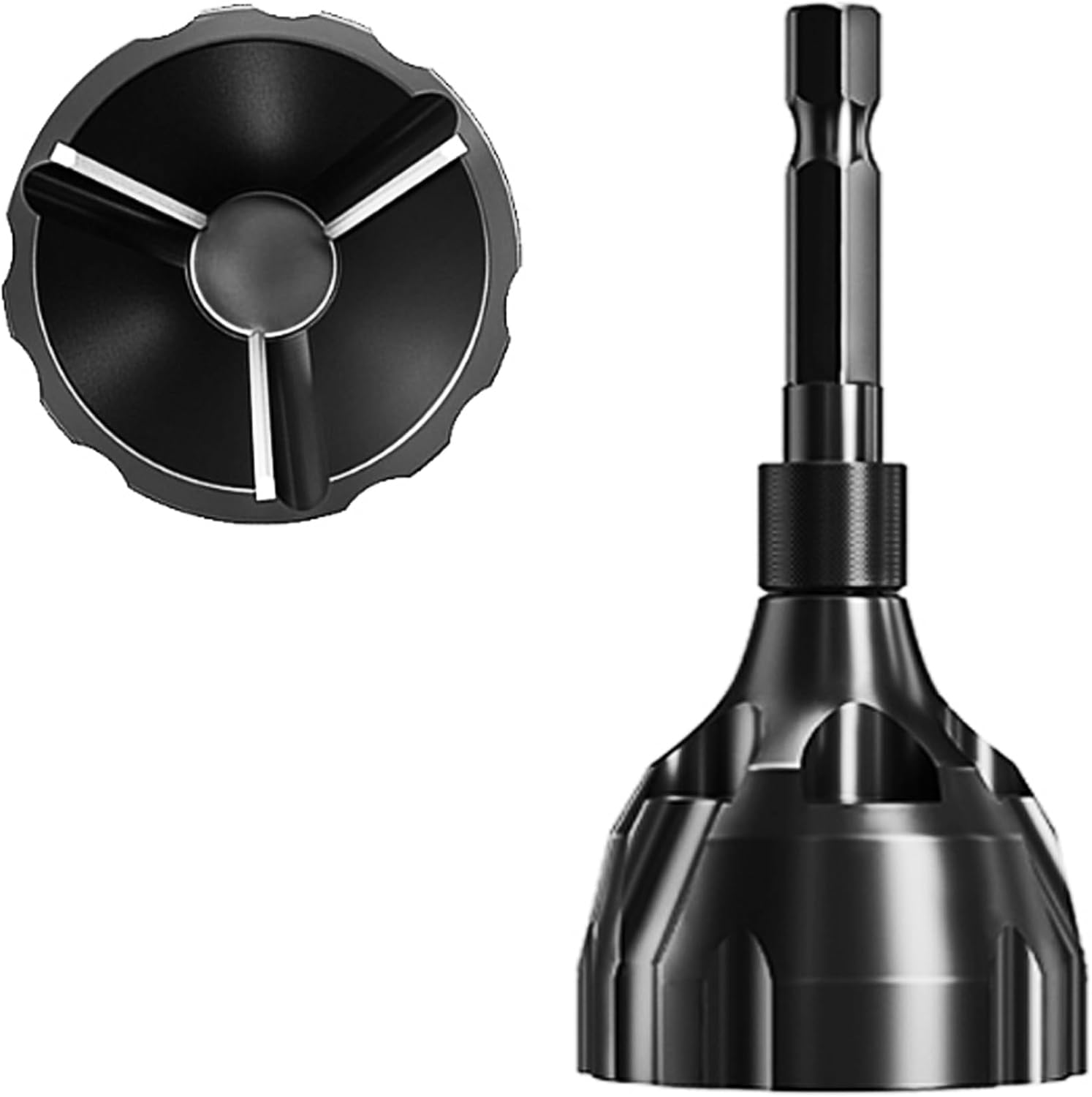 Yenghome Deburring External Chamfer Tool,Upgraded 3 Blade Tungsten Steel Chamfer Deburring Tool Bolt Fixer Burr Removal for Metal image number 4