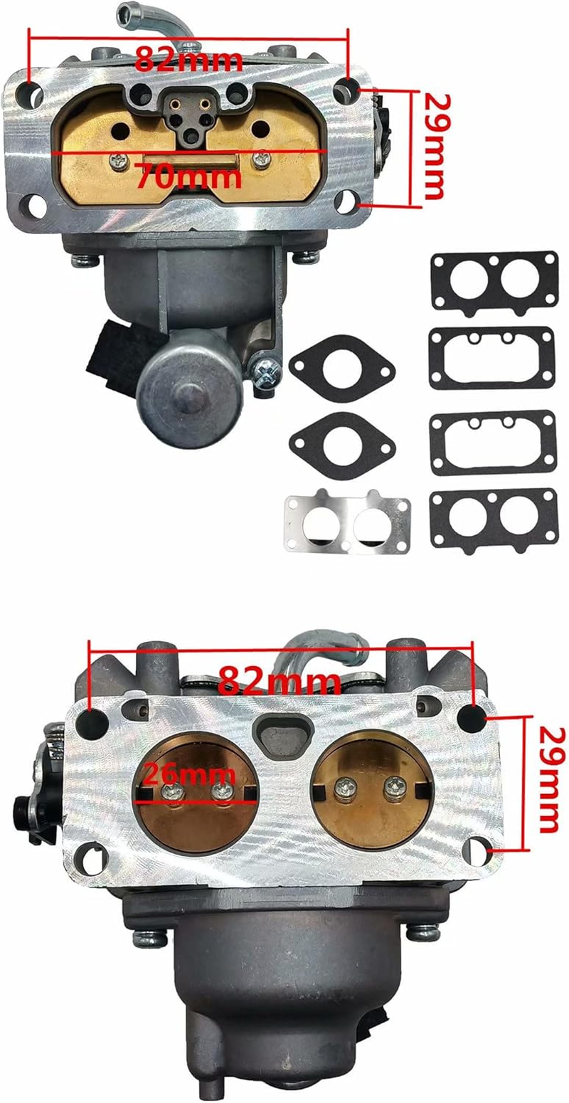 Carburetor Fit for Kawasaki FH721V FH641V FH601V FH661V FH680V FX801V 22HP Engine Carb with Fuel Pump Gaskets Replaces 15004-0757 15003-7094 15004-1005 15004-1010 15004-0763 15003-0940 image number 3