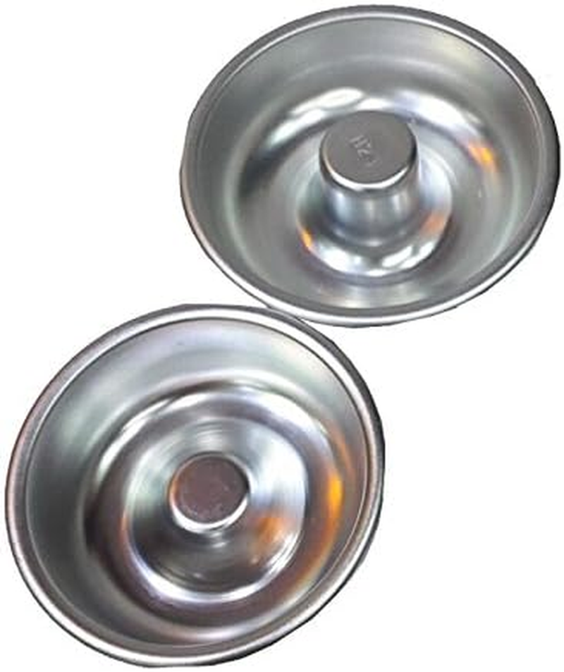 Tyoungg 2 Pieces Assorted Size Metal Donut Bath Bath Bomb Molds to Make Unique Cute Homemade or Business Bath Bombs(Donuts) image number 2