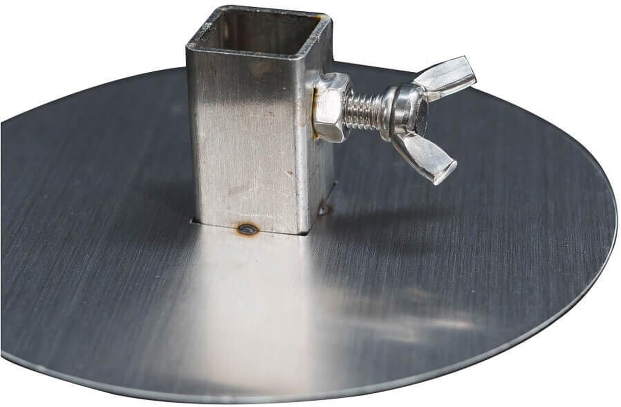 2X Souvlaki Gyros Disc- Stainless Steel Spit Roast Plates- 20Mm Square Skewer image number 1