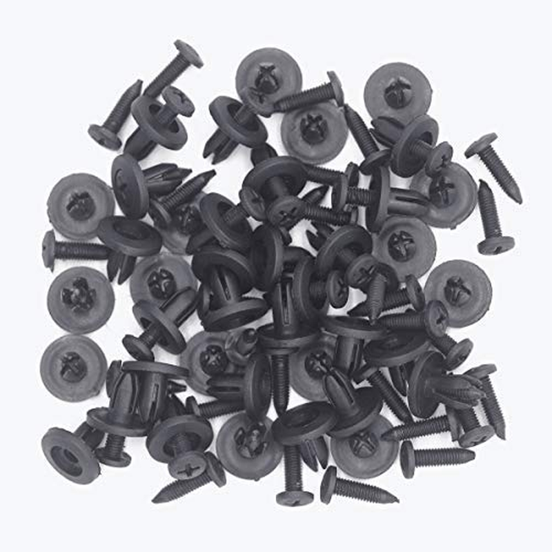 Lantee 50 Pcs Push-Type Retainer Clips for Honda 90684-SA5-003 Isuzu 8942981190 Nissan 10998-30880 image number 3