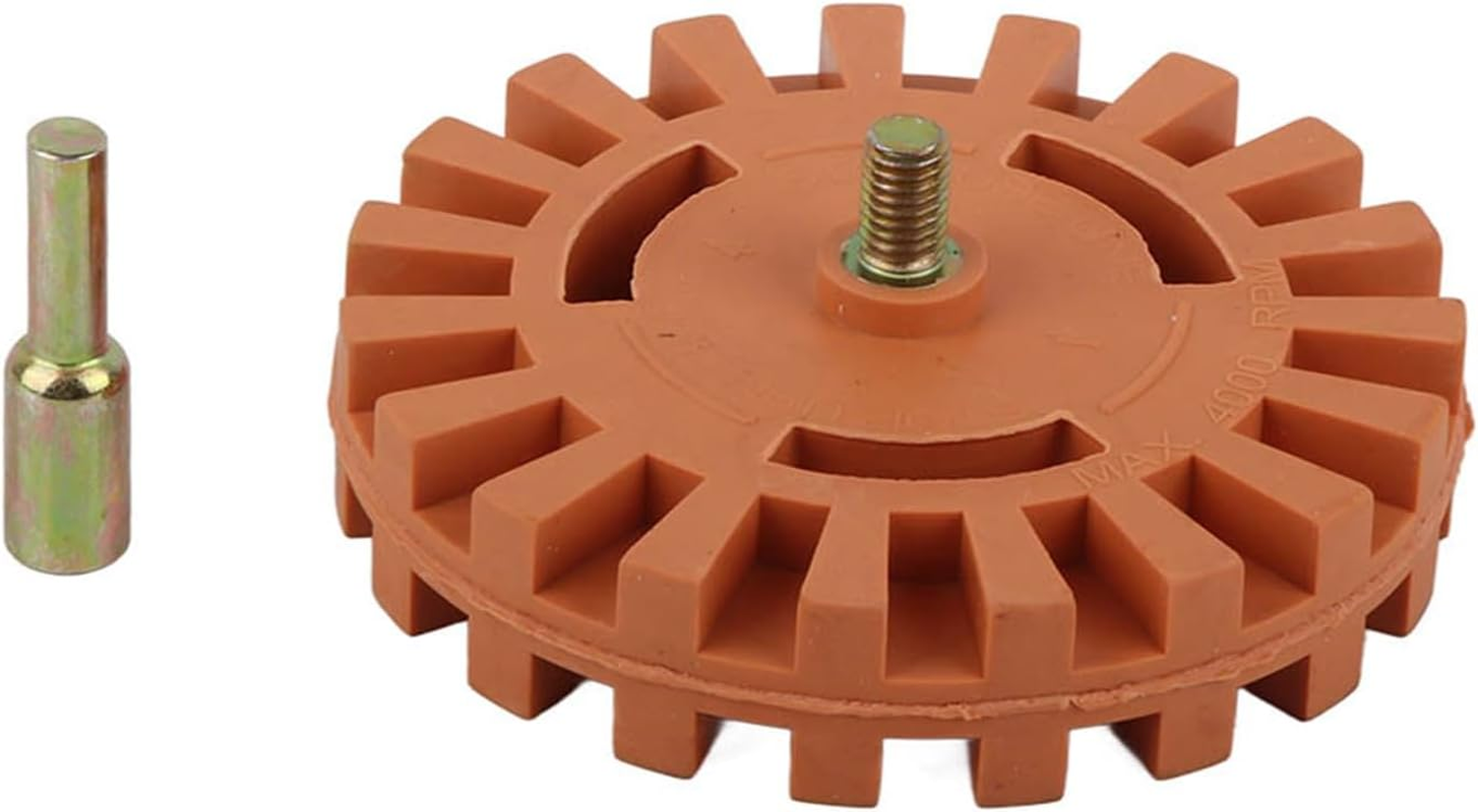 Respicefinem Rubber Eraser Wheel Fast Polishing Removal Tool 10. 0&times;10. 0&times;2. 0 4 100Mm Rubber Eraser Wheel for Car Sticker Decal Pinstripe Fast Polishing Removal Tool Rubber Eraser image number 4